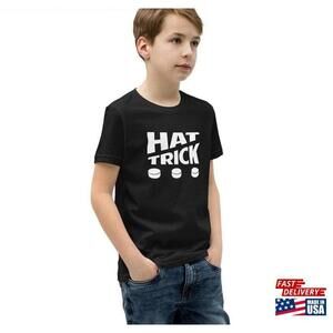Youth  Hat Trick Hockey Slang Player Shirt Youth Gifts Tshirt Gift Unisex